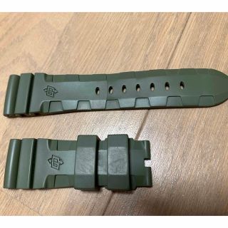 パネライ(PANERAI)のパネライ  ラバーストラップ(ミリタリーグリーン)(ラバーベルト)