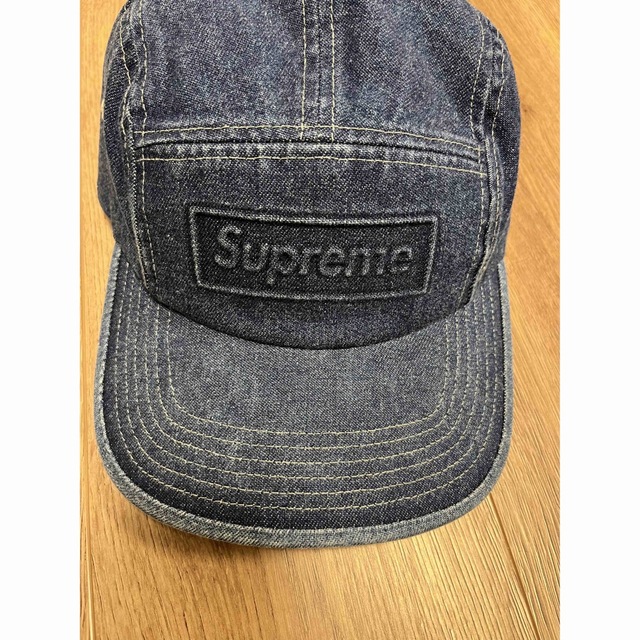 supreme Embossed Denim Camp Cap 納品書原本付