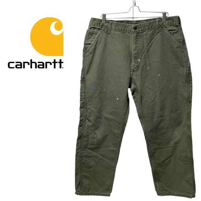 カーハート○カラー【Carhartt】ダック地 裏ネル ペインターパンツ ペイント A-790