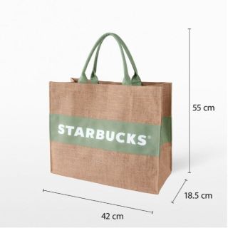 スターバックス(Starbucks)の【タイ限定】スターバックス25周年記念トートバッグ（大）黄麻布(トートバッグ)