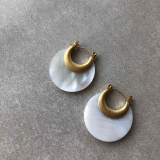 アメリヴィンテージ(Ameri VINTAGE)のN-204 Shell plate pierce gold(ピアス)