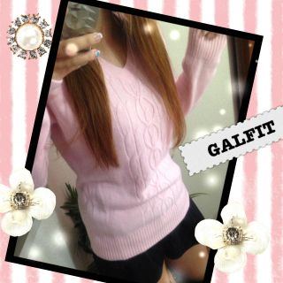 ギャルフィット(GAL FIT)の送料無料GALFITピンクニットセーター(ニット/セーター)