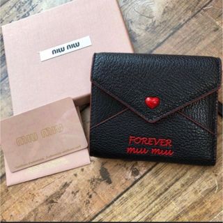 【新品】miumiu♡マドラスフォーエバー ラブレター 長財布 ブラック ハート