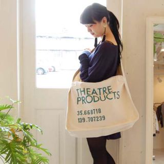 シアタープロダクツ(THEATRE PRODUCTS)のシアタープロダクツ ショルダーバッグ キャンバス ブラック(ショルダーバッグ)