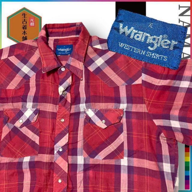 Wrangler(ラングラー)の古着 Wrangler 90s  ウェスタン　スナップ　ポケット ビンテージ メンズのトップス(シャツ)の商品写真