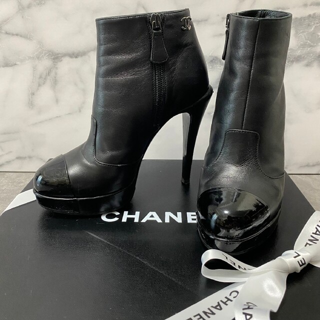 CHANEL - CHANEL シャネル ショートブーツ 35C 22cmの通販 by MARIC's