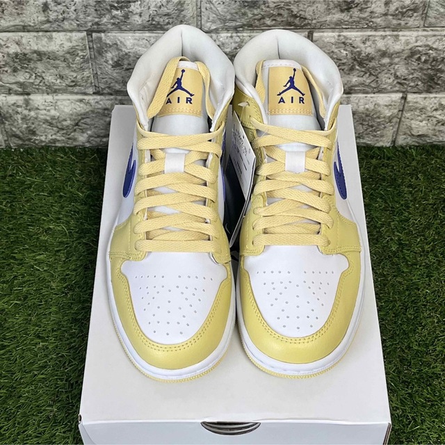 NIKE エアジョーダン1 mid レモンイエロー ホワイト