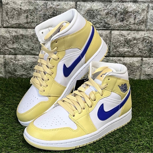 NIKE エアジョーダン1 mid レモンイエロー ホワイト