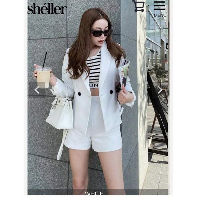 sheller♡シェリエ♡ウィンドウチェックジャケット♡アウター