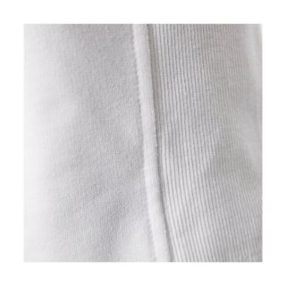 【ホワイト】リブコンビネーション ビッグシルエット Tシャツ