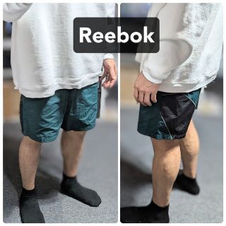 リーボック(Reebok)のReebokハーフパンツショートパンツグリーン緑Mサイズ(ショートパンツ)