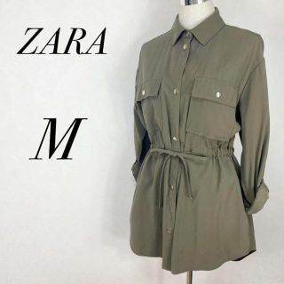 ザラ(ZARA)のZARA　ザラ　ミリタリーシャツジャケット　春アウター　カジュアル　羽織り(ミリタリージャケット)