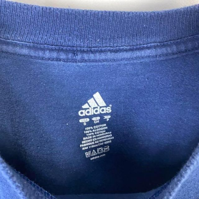 adidas(アディダス)のC154 アディダス　プリントロゴ　バックロゴ　S ネイビー　半袖Tシャツ メンズのトップス(Tシャツ/カットソー(半袖/袖なし))の商品写真
