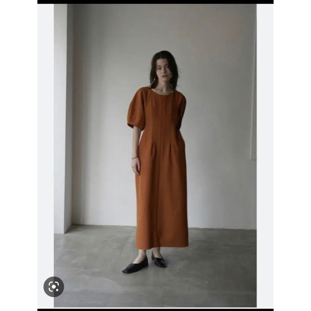 CLANE(クラネ)の【新品】STITCH DESIGN PUFF SLEEVE ONE PIECE レディースのワンピース(ロングワンピース/マキシワンピース)の商品写真