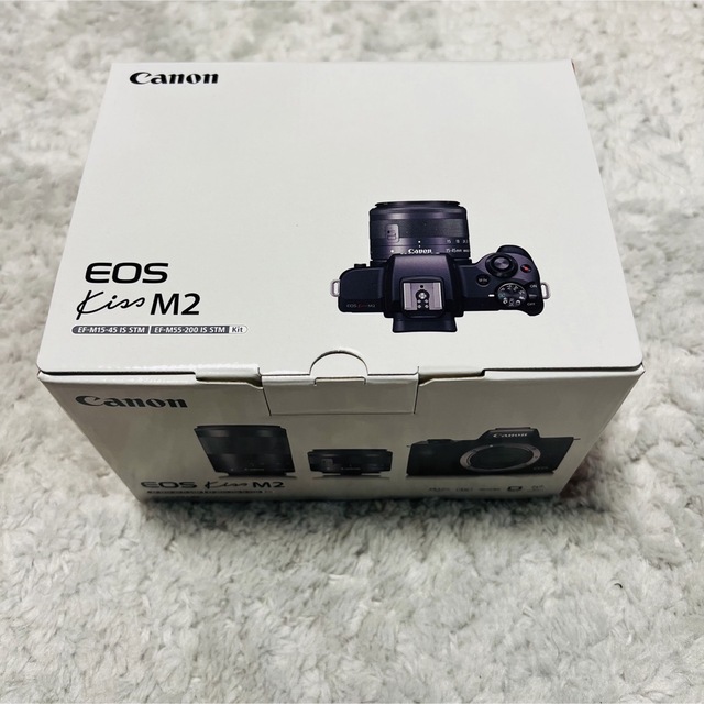 Canon - キヤノン EOS Kiss M2 ダブルズームキット（ホワイト）の通販