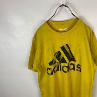 アディダス(adidas)のC176 アディダス　ビッグロゴ　プリントロゴ　M 黄色　イエロー　半袖Tシャツ(Tシャツ/カットソー(半袖/袖なし))