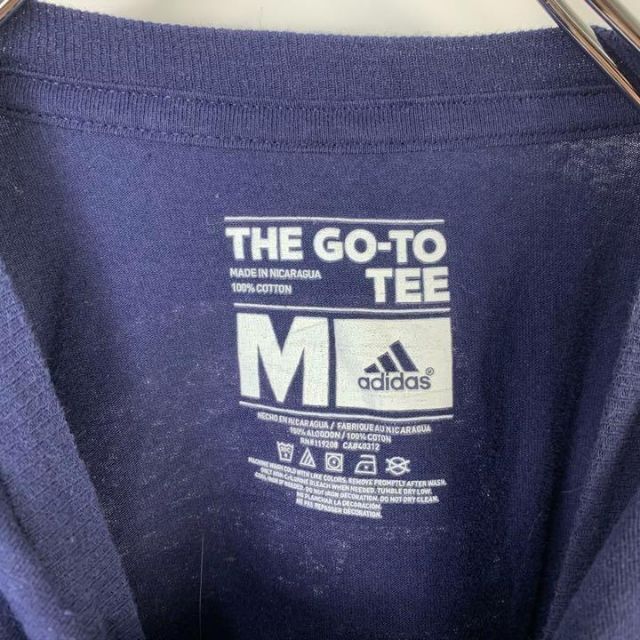 adidas(アディダス)のC207 アディダス　ビッグプリント　バックロゴ　M ネイビー　半袖Tシャツ メンズのトップス(Tシャツ/カットソー(半袖/袖なし))の商品写真