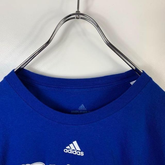 adidas(アディダス)のC232 アディダス　ビッグプリント　プリントロゴ　XL 青　半袖Tシャツ メンズのトップス(Tシャツ/カットソー(半袖/袖なし))の商品写真