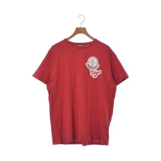 モンクレール(MONCLER)のMONCLER モンクレール Tシャツ・カットソー XL 赤 【古着】【中古】(Tシャツ/カットソー(半袖/袖なし))