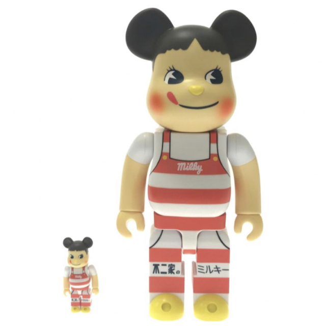 BE＠RBRICK ペコちゃん ミルキー三角帽子デザイン 100% & 400%