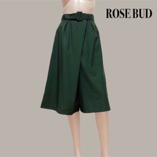 ローズバッド(ROSE BUD)のROSE BUD クロップド ガウチョパンツ 美品(カジュアルパンツ)