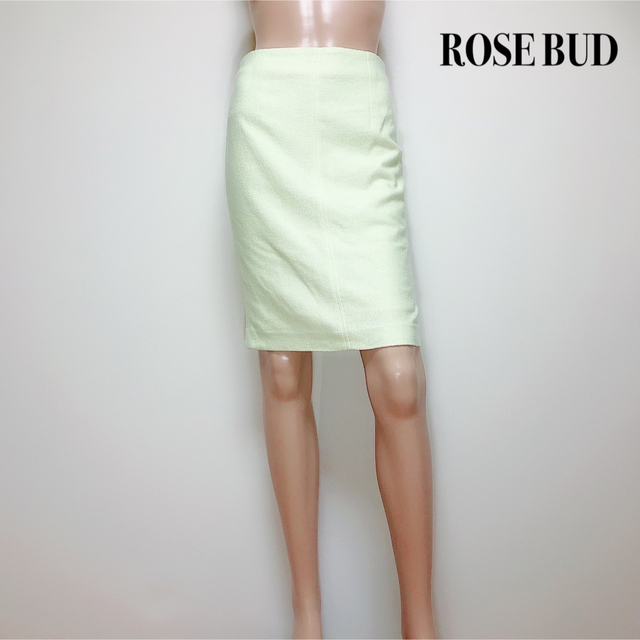 ROSE BUD(ローズバッド)のROSE BUD ひざ丈 スカート ストレートスカート ハイウエト レディースのスカート(ひざ丈スカート)の商品写真