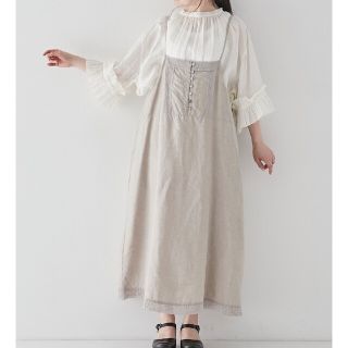 ネストローブ(nest Robe)のラミー天然染めジェリーフィッシュプルオーバー(カットソー(半袖/袖なし))