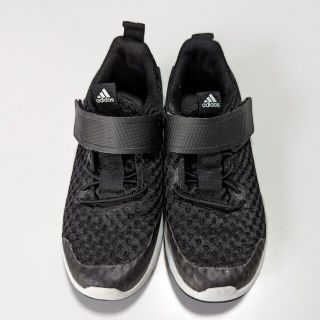 アディダス(adidas)の【美品】キッズスニーカー アディダス adidas 黒 21.5cm(スニーカー)