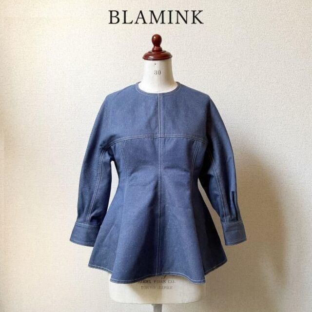 2023 SS 】完売 ブラミンク BLAMINK デニムブラウス-