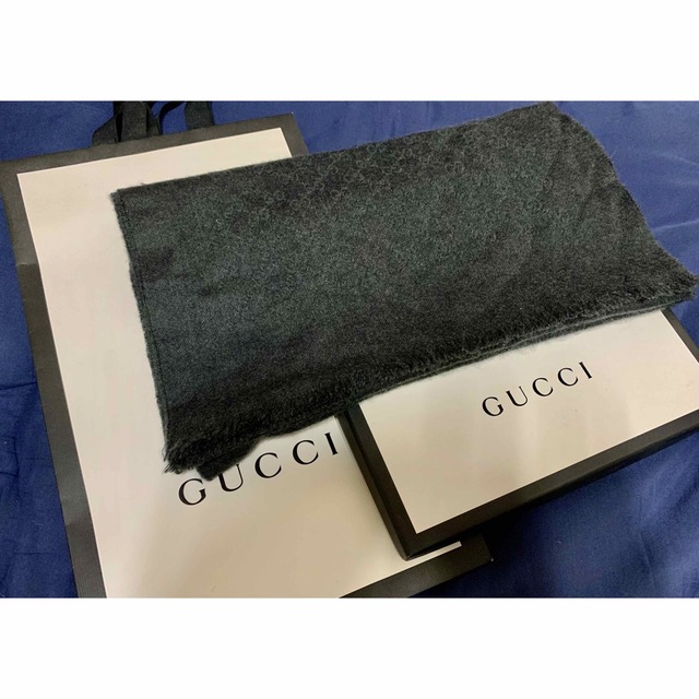 Gucci(グッチ)の★GUCC カシミアストール Gucci グッチ ストール 付属品付 正規品  メンズのファッション小物(ストール)の商品写真