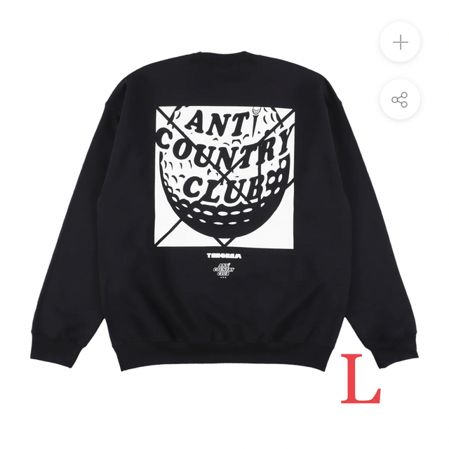 anti country club tangram スウェット L  ブラック