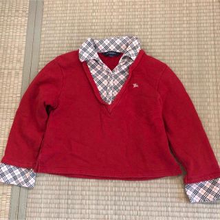 バーバリー(BURBERRY)のバーバリー　120A キッズ　重ね着風 カットソー(Tシャツ/カットソー)