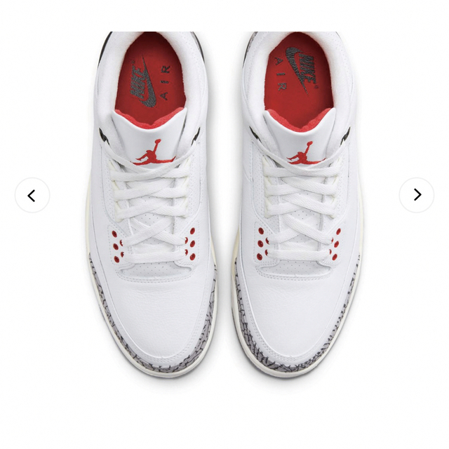 nike air jordan 3 white cement 27.5センチ 3