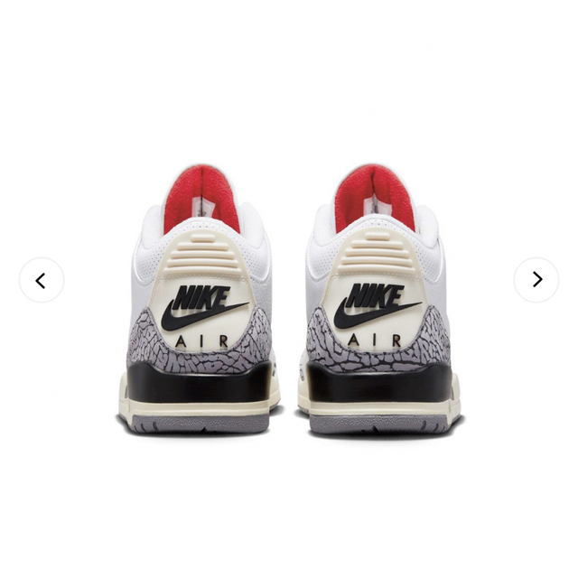 nike air jordan 3 white cement 27.5センチ 4