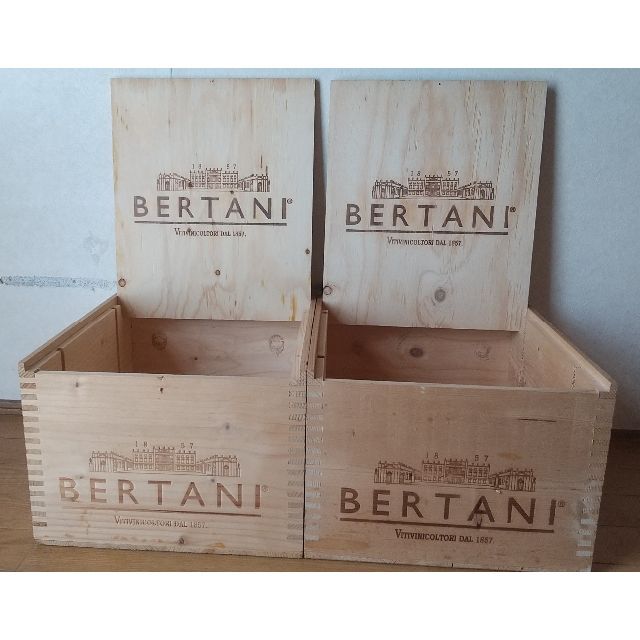 ②　ワイン木箱 ベルターニ　BERTANI×4箱　バラ売りも可 1