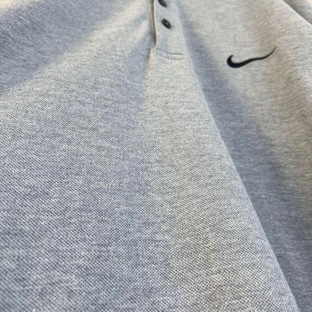 NIKE - 【90s ビンテージ ナイキ】XL以上 銀タグ 刺繍ロゴ ポロシャツ