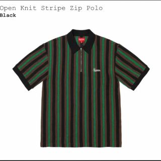 シュプリーム(Supreme)のSupreme Open Knit Stripe Zip Polo(ポロシャツ)