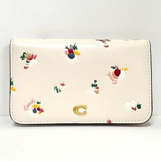 コーチ(COACH)のコーチ カードケース美品  C5359 レザー(名刺入れ/定期入れ)