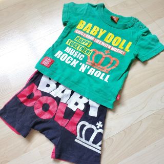 ベビードール(BABYDOLL)の【BABYDOLL】ロゴ入半袖Tシャツ&【DISNEY】半ズボン ミッキーマウス(Ｔシャツ)