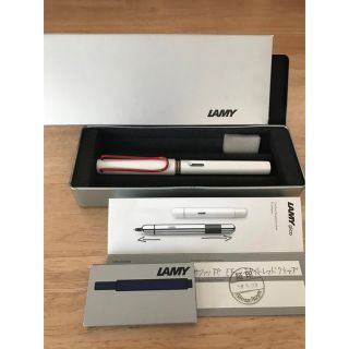 ラミー(LAMY)のLAMY サファリ　ホワイトレッドグリップ　ＥＦ(ペン/マーカー)