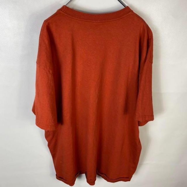 C403 ビッグプリント　プリントロゴ　 XL オレンジ　半袖Tシャツ メンズのトップス(Tシャツ/カットソー(半袖/袖なし))の商品写真