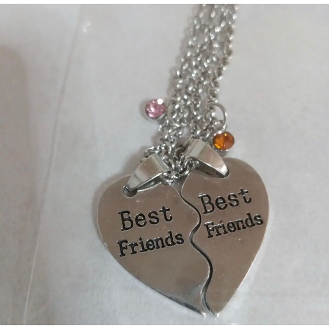 美品 分割ネックレス:Bestfriends　ふたりフォークスジュエリー