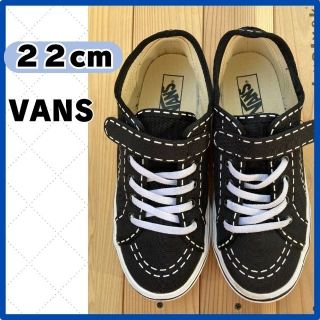 ヴァンズ(VANS)の【VANS】キッズキャンバス地スニーカー２２センチ(スニーカー)