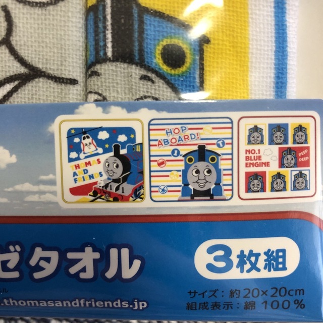 THOMAS(トーマス)のきかんしゃトーマス　ガーゼタオル　３枚組 エンタメ/ホビーのアニメグッズ(タオル)の商品写真