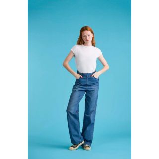 シンゾーン(Shinzone)のTHE SHINZONE  RANCH PANTS BLUE 34(デニム/ジーンズ)