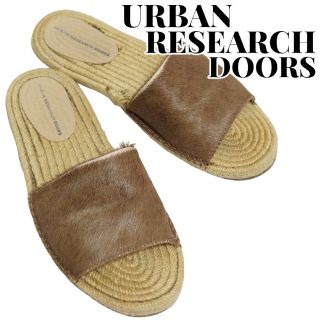 アーバンリサーチドアーズ(URBAN RESEARCH DOORS)のURBAN RESEARCH DOORS ホースヘアジュート サンダル 24cm(サンダル)