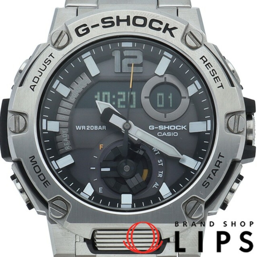 カシオ G-SHOCK GST-B300 Series 保証期間中(2022.12) GST-B300B-5AJR 箱 保証書 バンド×2 SS メンズ時計 グレー 美品