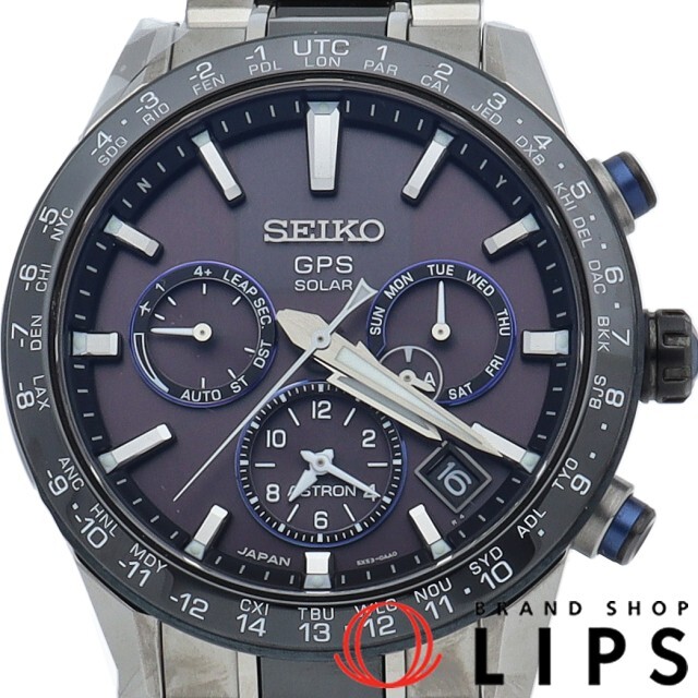 定番の冬ギフト セイコー - SEIKO アストロン 【中古】 美品 ブラック メンズ時計 チタン/セラミック バンド 保証書 箱  SBXC027(5X53-0AN0) サマー限定 2019年 ソーラーGPS電波時計 その他