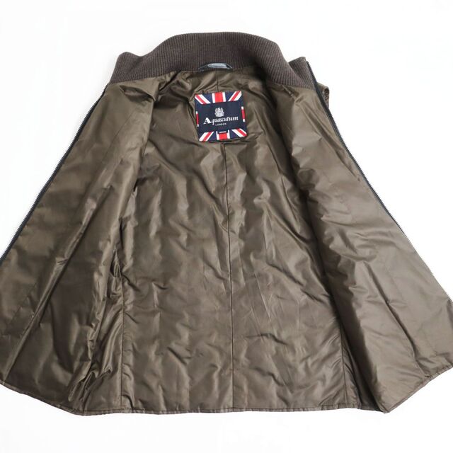 AQUA SCUTUM - 美品○Aquascutum アクアスキュータム 裏地カシミヤ混