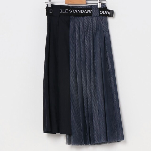DOUBLE STANDARD CLOTHING(ダブルスタンダードクロージング)の【未使用】ESSENTIALダブルフェイスメッシュスカート(36) レディースのスカート(ロングスカート)の商品写真